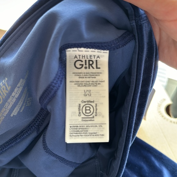 Athleta GIRL velvet leggings - Picture 5 of 6